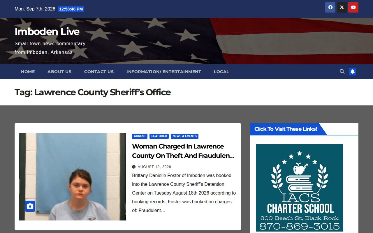 Imboden Live Lawrence County Sheriff arrest news tag archive